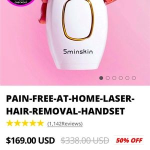 5 min skin IPL. Used once.